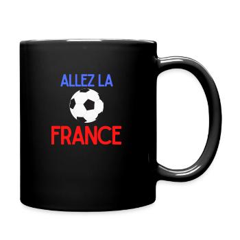 Allez la France - Mug uni - noir - Droite