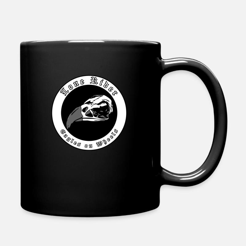 eagle skull head - Mug uni - noir
