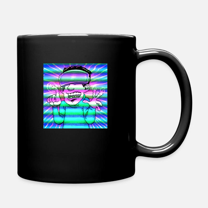 Glitch Junge - Tasse einfarbig - Schwarz
