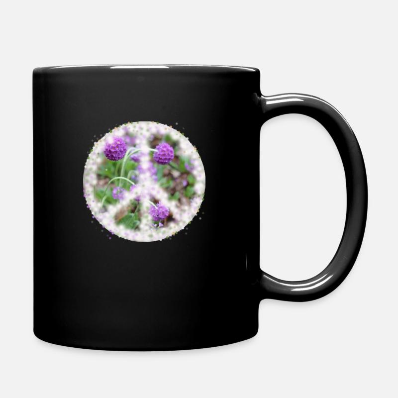 Peace - Tasse einfarbig - Schwarz
