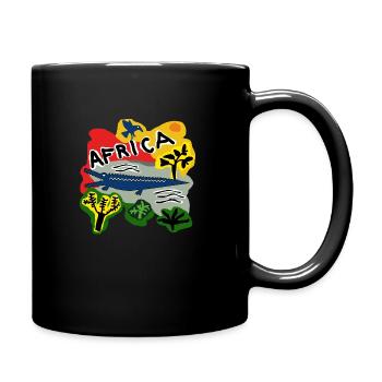 Africa Crocodile - Full Colour Mug - black - Right