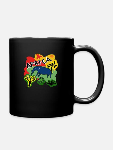 Africa Eléphant - Mug uni - noir