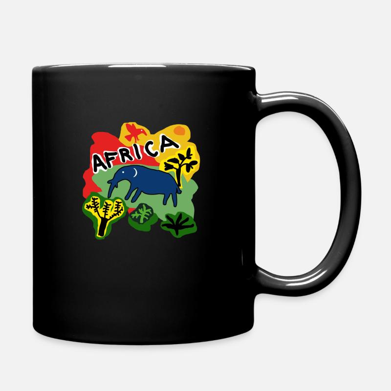 Africa Eléphant - Mug uni - noir