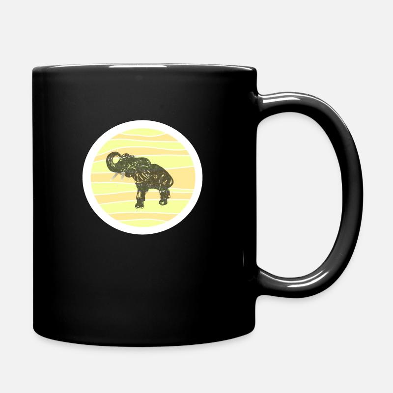 Noble Elephant Desert Design - Mug uni - noir