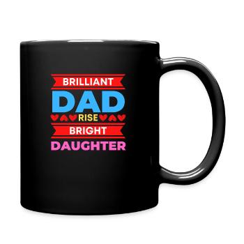 Daughter and father Alliance for life - Full Colour Mug - black - Right