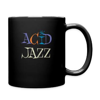 Vintage 60s Acid Jazz Music - Tasse einfarbig - Schwarz - Rechts