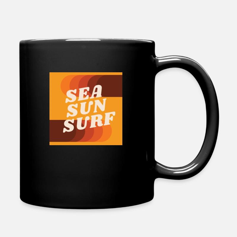 Sea sun surf - Mug uni - noir