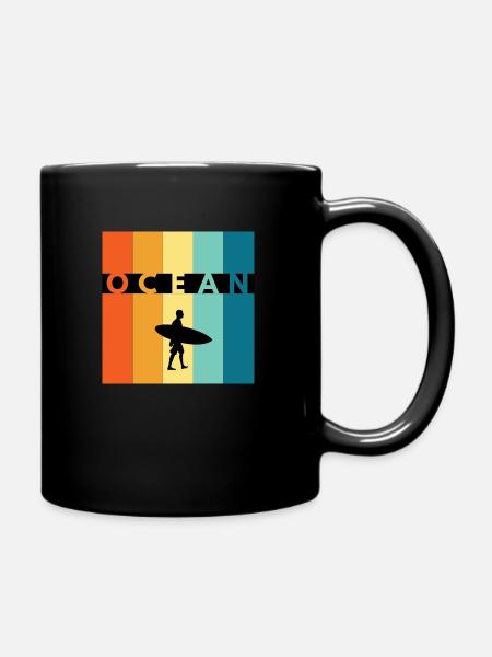 Ocean surf - Mug uni - noir