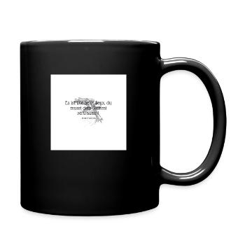 Motorradfahrer Sprüche - Tasse einfarbig - Schwarz - Rechts