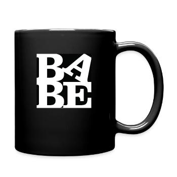 Babe WordPlay art original 4 - Mug uni - noir - Droite