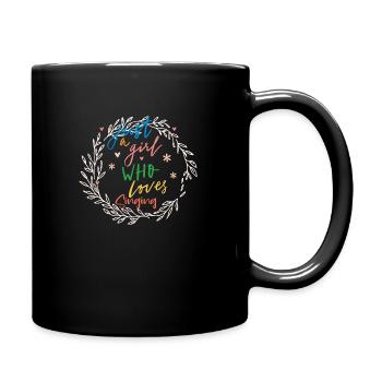 Just A Girl Who Loves Singing - Tasse einfarbig - Schwarz - Rechts