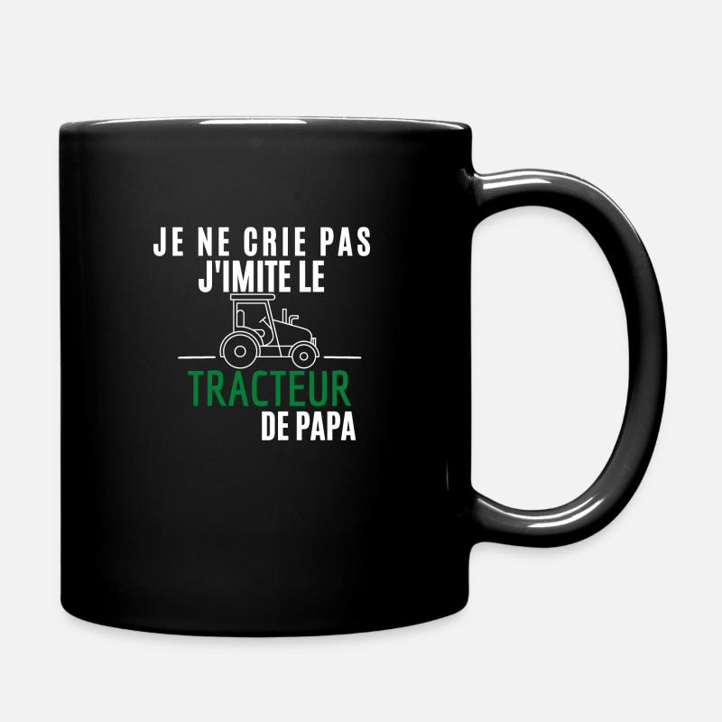 j imite le tracteur de papa - Mug uni - noir