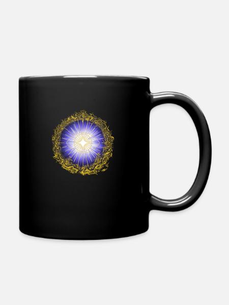 Design mit Auge - Tasse einfarbig - Schwarz