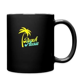 Beach Please - Tasse einfarbig - Schwarz - Rechts