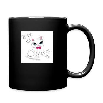 Chat - Mug uni - noir - Droite