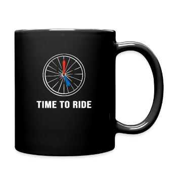 temps de vélo pour faire du vélo gravelbike - Mug uni - noir - Droite