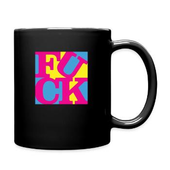F**K WordPlay art original 7 - Mug uni - noir - Droite