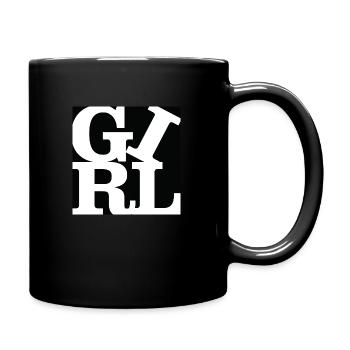 Girl WordPlay art original 3 - Mug uni - noir - Droite