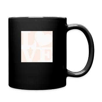 Love WordPlay art original 1 - Mug uni - noir - Droite