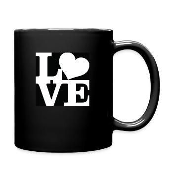 Love WordPlay art original 3 - Mug uni - noir - Droite