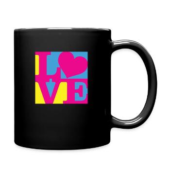 Love WordPlay art original 7 - Mug uni - noir - Droite