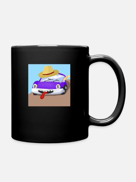 Freddie the car - Full Colour Mug - black