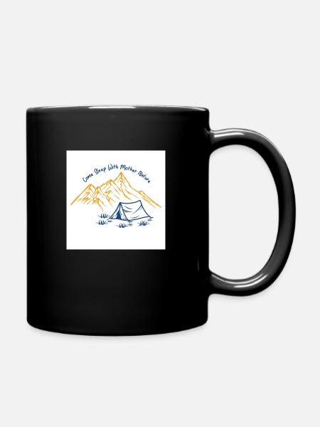 Venez dormir avec Mère Nature - Mug uni - noir