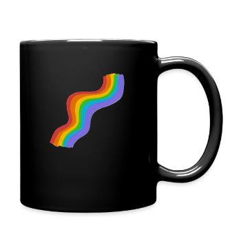 REGENBOGEN - Tasse einfarbig - Schwarz - Rechts