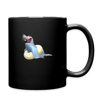 Robbe - Tasse einfarbig - Schwarz - Rechts