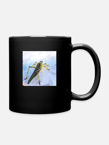 Heuschrecke - Tasse einfarbig - Schwarz