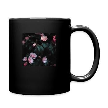 Fleur - Mug uni - noir - Droite