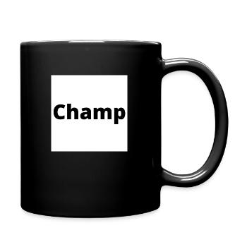 "Champ" design in thick black font - Full Colour Mug - black - Right