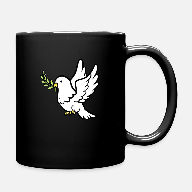 Dove of Peace - Full Colour Mug - black