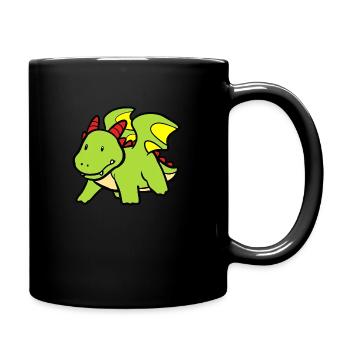 Petit Dragon - Mug uni - noir - Droite