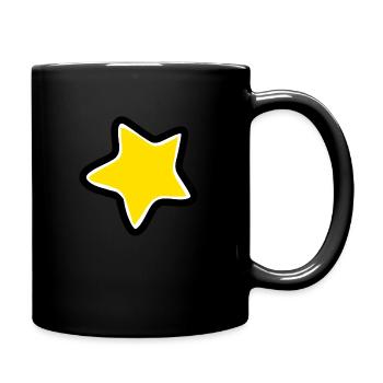 Stern / Kinderstern - Tasse einfarbig - Schwarz - Rechts