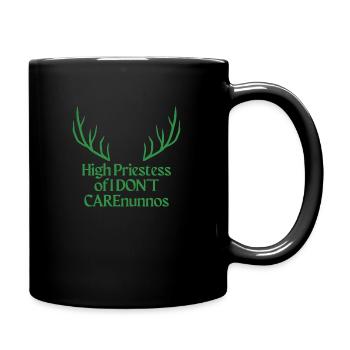 High Priestess of I DON T CAREnunnos - Tasse einfarbig - Schwarz - Rechts
