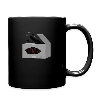 Beasty cats in Box with bats - Tasse einfarbig - Schwarz - Rechts