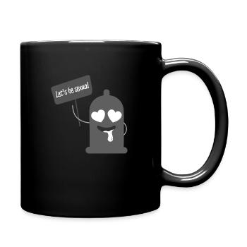 InLove Condom Black and White - Tasse einfarbig - Schwarz - Rechts