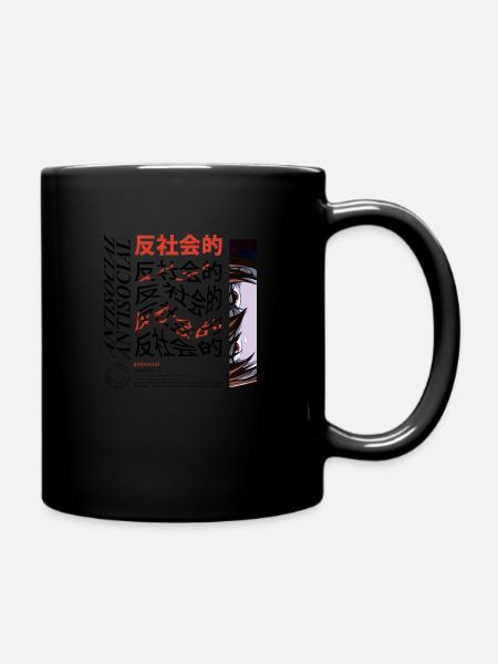 Antisocial - Full Colour Mug - black