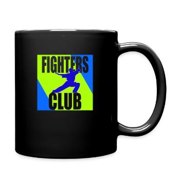 Fighters Club Ontwerp - Mok uni - zwart - Rechts