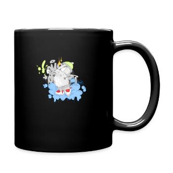 FETTDOSE IN AKTION - Tasse einfarbig - Schwarz - Rechts