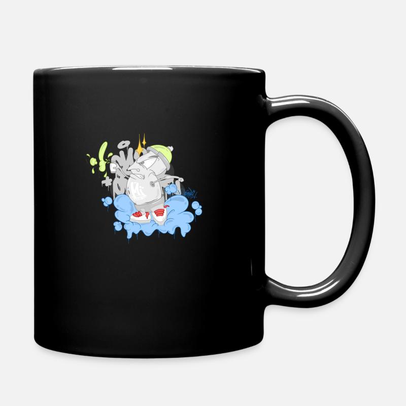 FAT CAN IN ACTION - Full Colour Mug - black