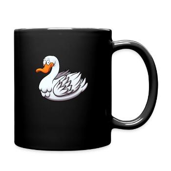 Gans - Tasse einfarbig - Schwarz - Rechts