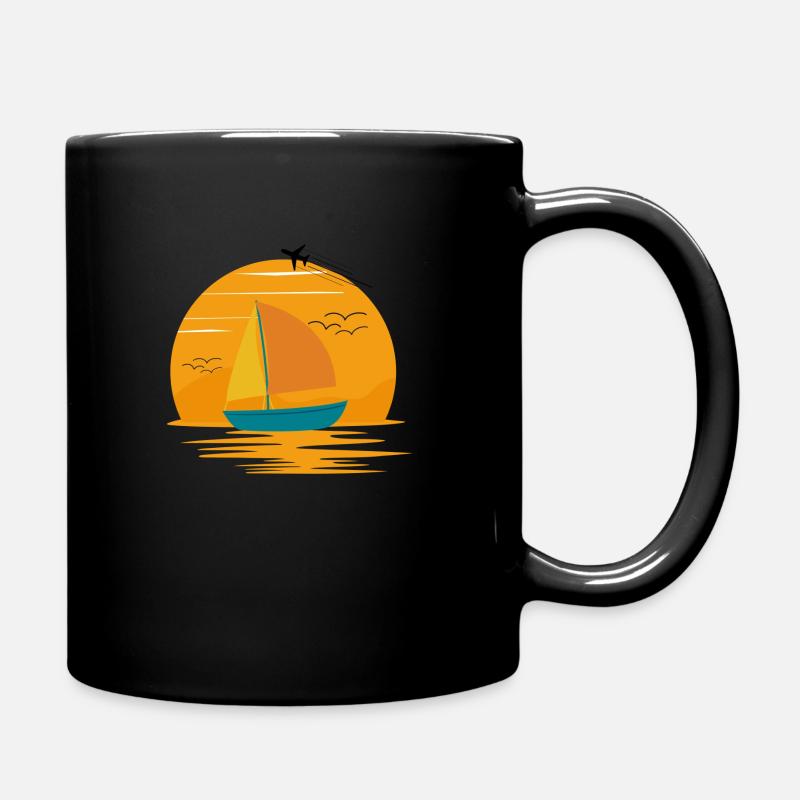 Entspannte Sommer Brise - Tasse einfarbig - Schwarz