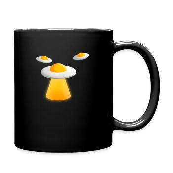 Unidentifiziertes Spiegelei - Tasse einfarbig - Schwarz - Rechts