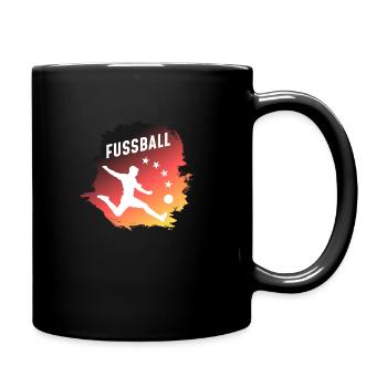 Football Germany - Fussball T-Shirt - Tasse einfarbig - Schwarz - Rechts
