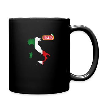 Italia - Tasse einfarbig - Schwarz - Rechts