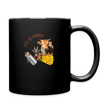 Fête du fromage - Mug uni - noir - Droite