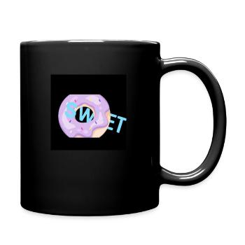 Sweet Donut - Tasse einfarbig - Schwarz - Rechts
