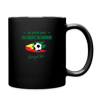 Je peux pas j'ai coupe du monde Sénegal Rek - Mug uni - noir - Droite